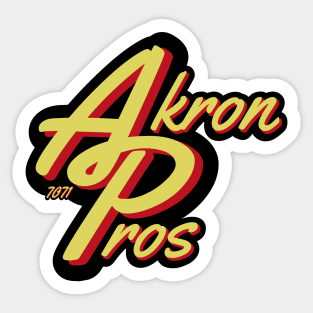 Modernized Akron Pros Sticker